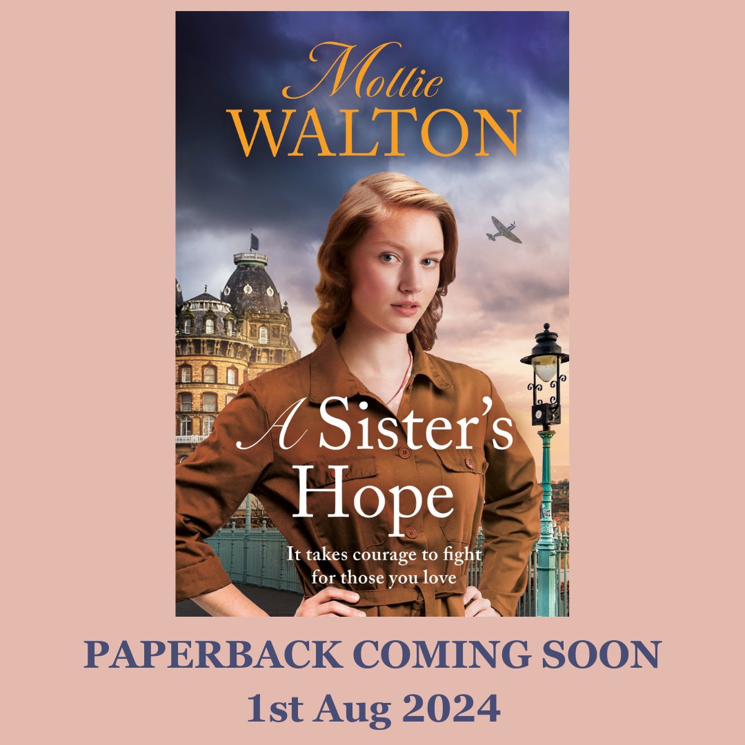 We LOVE this new paperback cover for Mollie Walton's A SISTER'S HOPE. Scarborough, carpentry and a devastating war . . . 'Mollie Walton captures your attention from the very first page and doesn't let go!' - Diney Costeloe Order here! 👉tinyurl.com/yczr6xrm