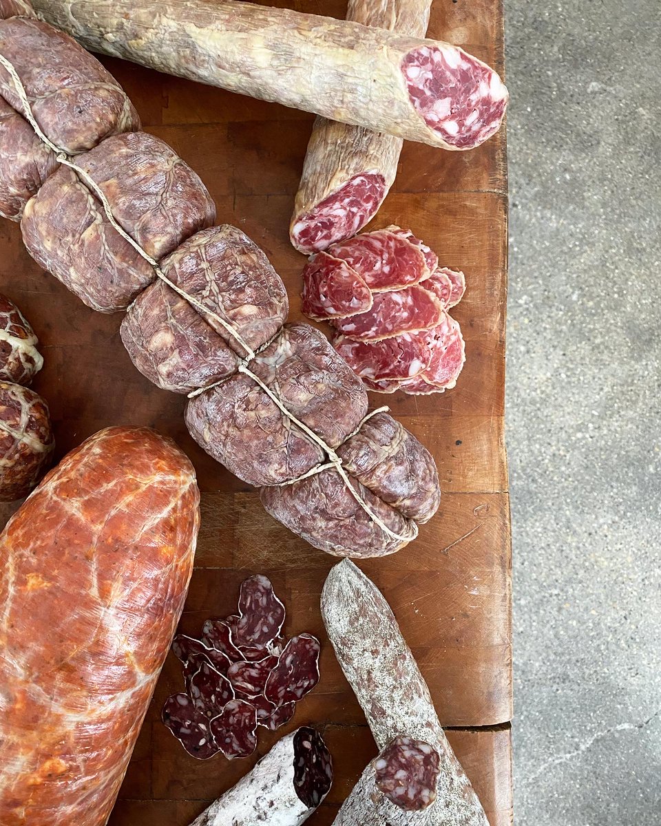 getting wild this weekend? Gentile Giant is our Wild Boar salame w/ @copperandkings American brandy most prized portion of natural casing = gentile (pronounced jen-TEE-lay) - so special, it was often Reserved for royalty in the 14-16th Centuries smokinggoose.com/gentilegiant