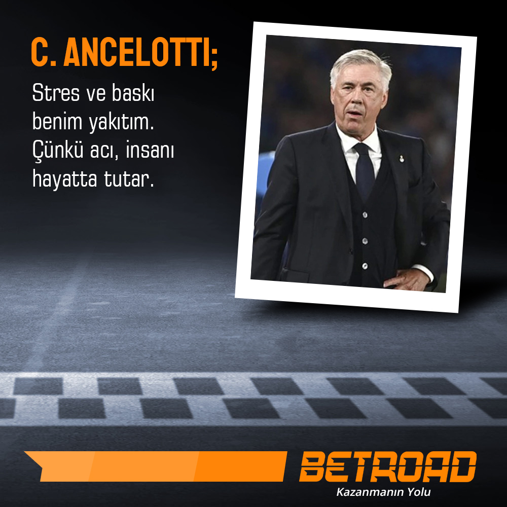 💬 Real Madrid’in teknik patronu Carlo Ancelotti, hırslı bir yapısı olduğunu bu sözlerle ifade etti! Betroad Giriş: bit.ly/3TyqoDr