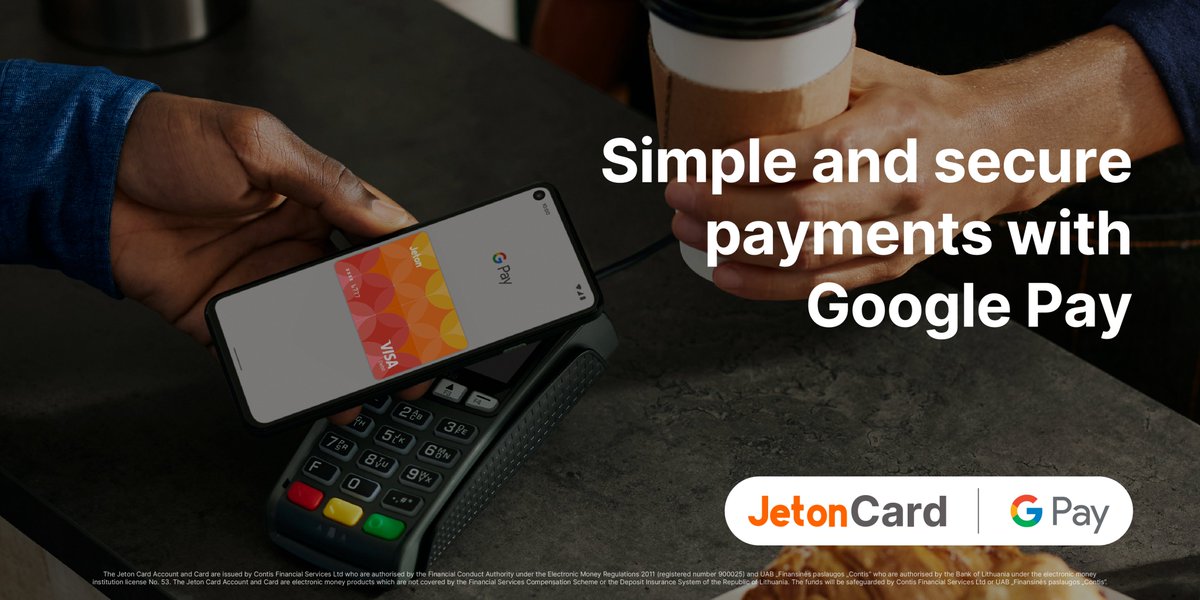 A safer way to pay, every day 🔐 With privacy and security built into every payment, Google Pay is a safe, simple and helpful way to pay. You can easily add your Jeton Card to Google Wallet and tap to pay everywhere contactless payments are accepted ✅ Get your Jeton Card now…