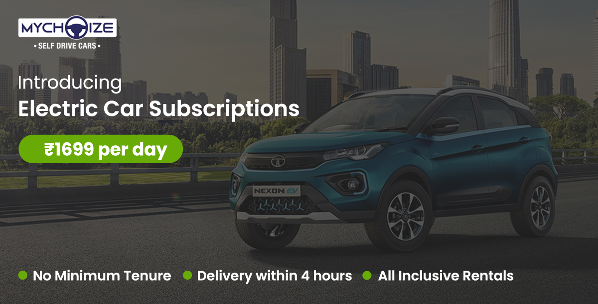 Introducing the newest member of our fleet: Electric Cars!💚

Subscribe to Electric Now and enjoy rates starting at just 1699/day.
Get a flat 2000 off with code EV2000!
.
.
.
#MyChoizeEV #EcoRides #Selfdrivecars #EasyRides #DriveYourAdventure #HitTheRoad