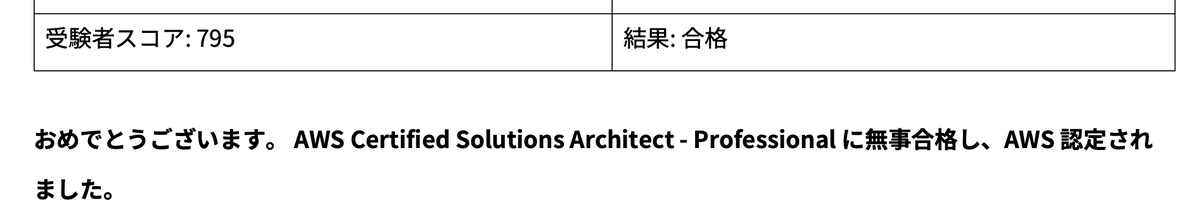 4月に入って超絶体調悪くて今日AWS SAPの更新試験だったの忘れててキャンセルもできず、勉強してなかったけど合格。試験新しくなって簡単になった。前より広く浅く。普段しないオンプレからのマイグレーションは怪しいけど仕事の幅が広くなってるおかげ。実務が一番勉強になる。点数は低いｗ #AWS