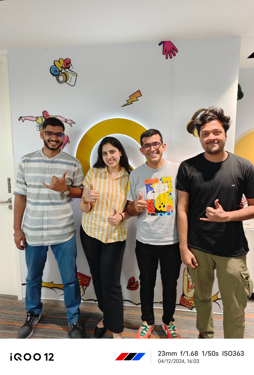 Shoutout to our questers Saurabh, Mandeep, and Suhani, the youngest spark in our team! Your vibrant spirit has added a fresh energy to our iQOO family. Thank you for your enthusiasm and dedication as we continue to quest on and on together! #iQOOTurns4 #iQOOAnniversary