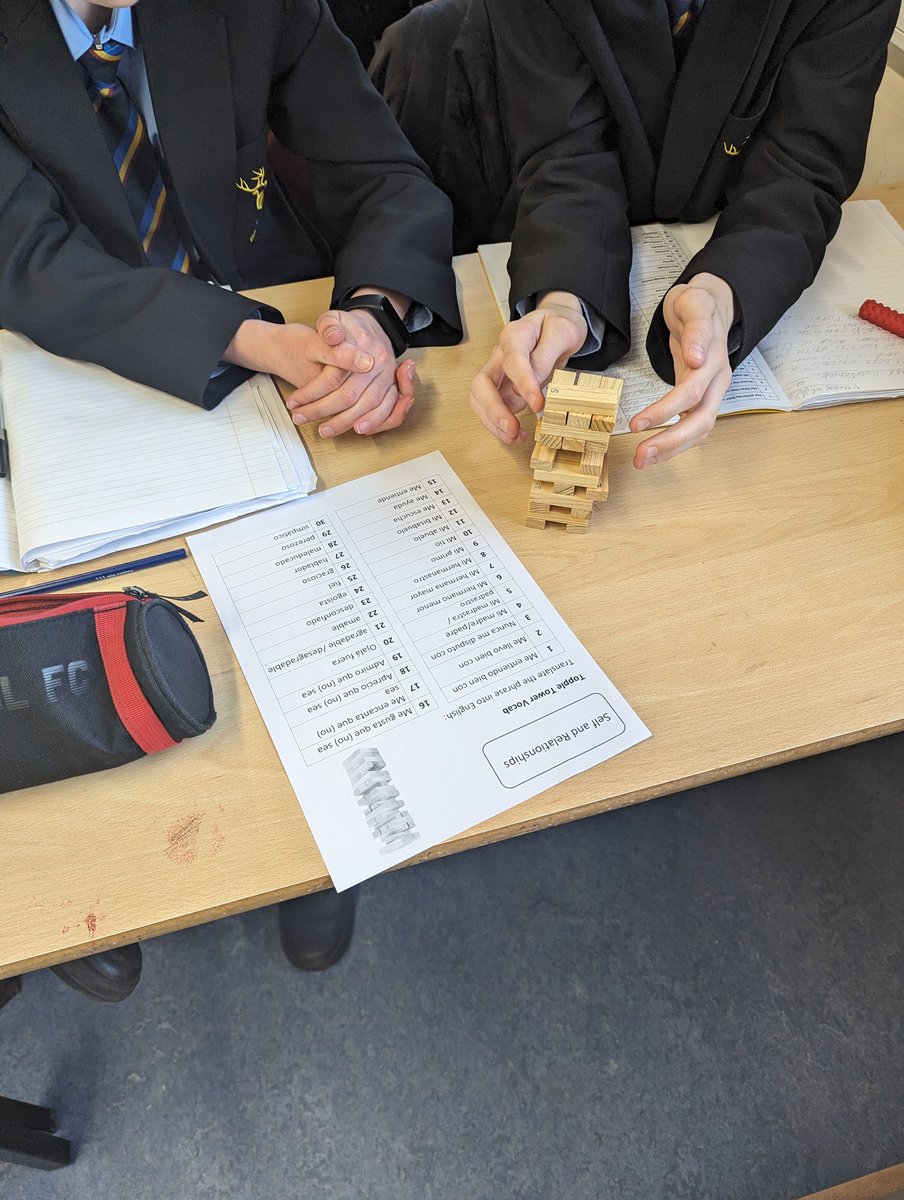 A tense came of Topple Tower Vocabulary for Y9 today 😬🇪🇦  <a href="/bassalegmfl/">Modern Foreign Languages</a> <a href="/mrssinghmfl20/">Mrs Singh MFL</a> @BassalegSchool1 <a href="/HeadteacherBas1/">Headteacher@BassalegSchool</a>  <a href="/MrJFord/">Mr J Ford</a> <a href="/RMPMissM/">Miss E Murray 📚🙏🏼</a>