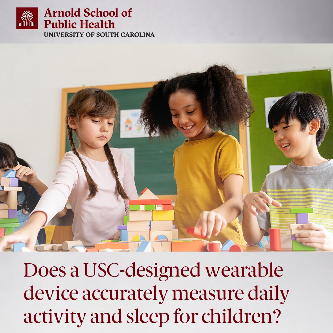 @UofSCExSci assistant professor Bridget Armstrong (@ArmstrongACOI) has been awarded $3.5 M from the @NIH to test the effectiveness of PATCH, a wearable device designed to measure children’s routine activities. ow.ly/Raln50ReSBY #ArnoldSchoolDiscovery #ArnoldSchoolImpact