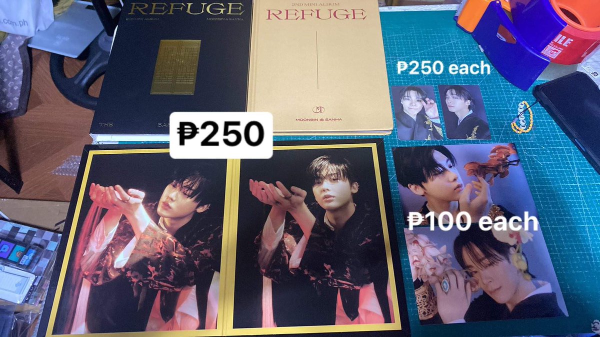 #CMPPHOnhand Refuge East Version Inclusion Check photo for prices All must be taken to push through With freebies DOP: April 15/20 Astro aroha binsan moonbin sanha