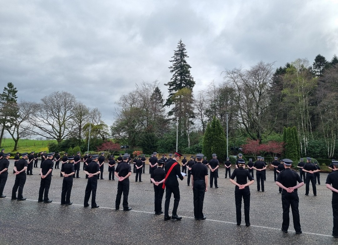 Maintaining high standards of uniform and appearance is important. This morning, half of the Probationers from Course 03/23 received their first formal inspection. #LifeOfAProbationer