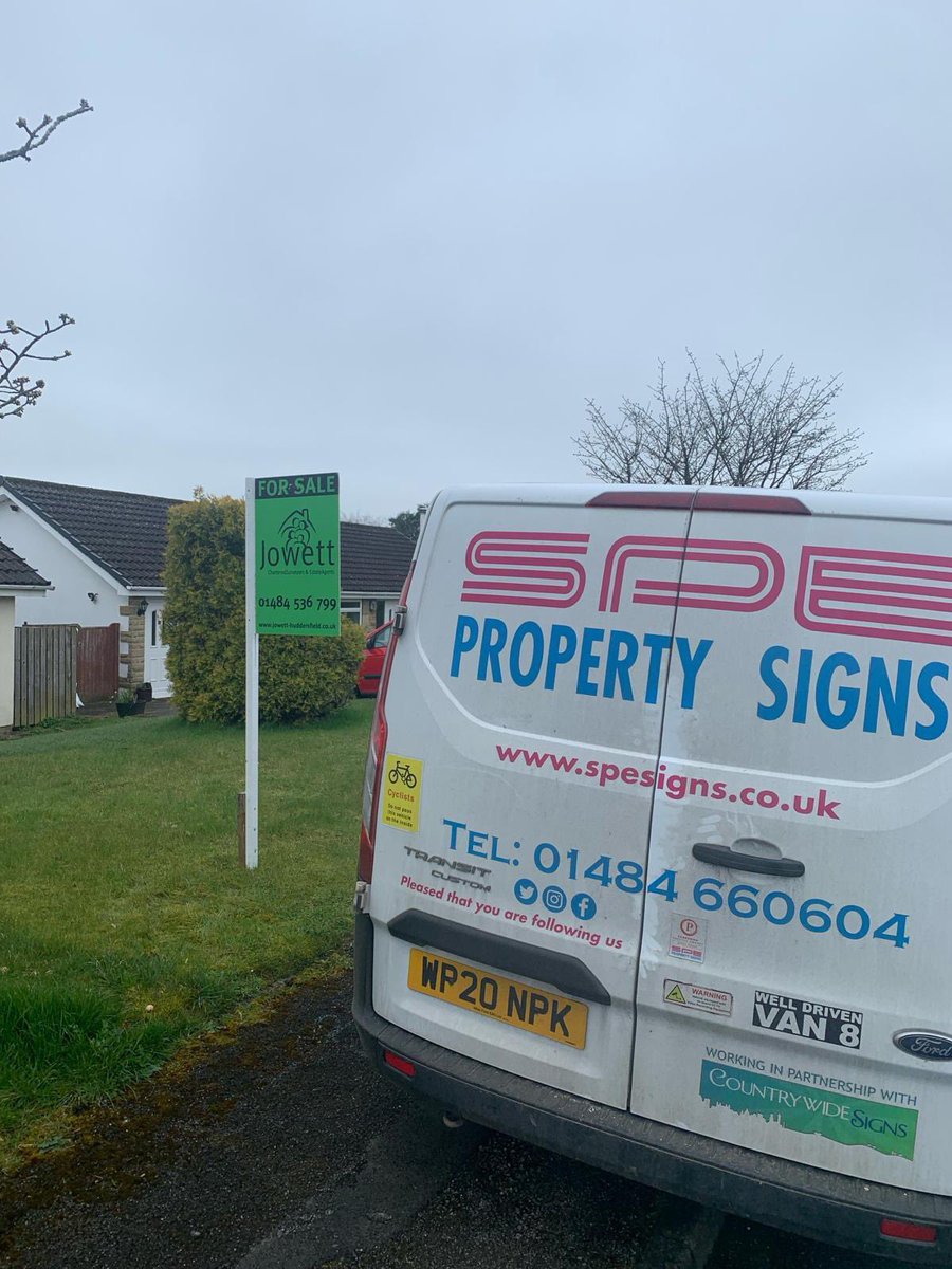 Happy Friday! Exceptional service guaranteed with SPE property signs! Find out more at spesigns.co.uk @JowettHD1 Peter David Properties Peter David Properties - Brighouse Estate Agent @belong_by #newboards #estateagent #newproperties