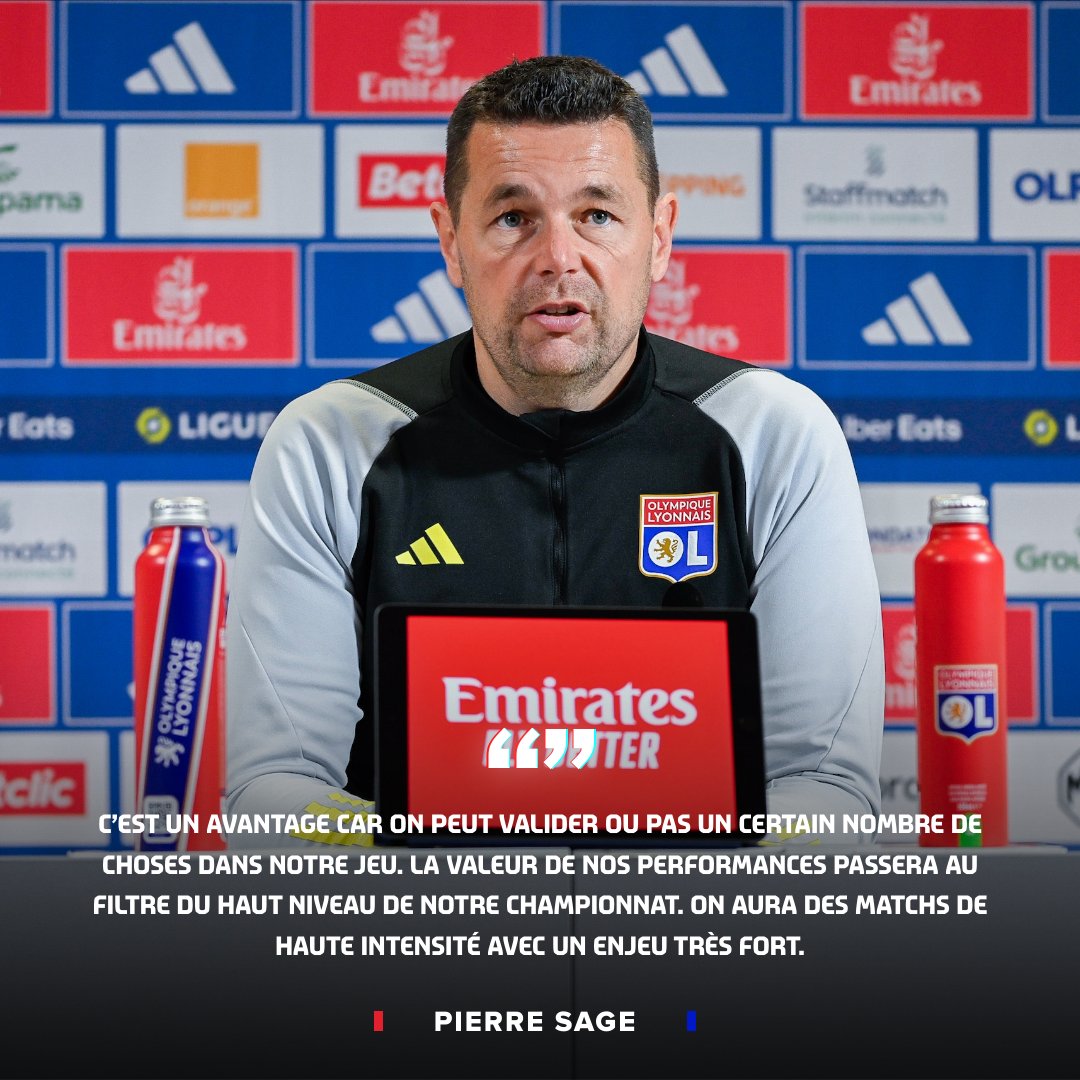 🗨 « Des matchs de haute intensité avec un enjeu très fort, ce qui va ressembler à notre dernier match de la saison » 🎙 Avant la réception du Stade Brestois, notre coach Pierre Sage évoque les prochaines confrontations face à des équipes du haut de tableau ! 🔝 #OLSB29