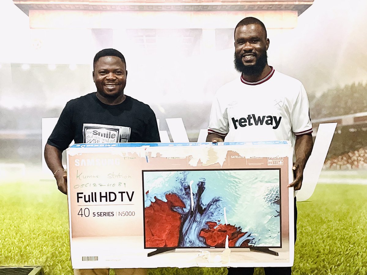 Apparently @LilMoGh made a post which was about some odds from @betway . I staked and guess what I won a 40inch Samsung TV in addition. Gracias @LilMoGh Gracias @Betway