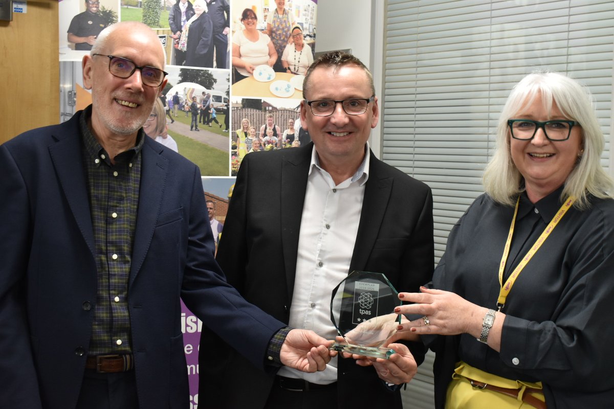 Huge congratulations to @WDHupdate on your recent Tpas Exemplar Landlord Accreditation. This is the third time gained, and we were proud to present the award to you yesterday. This shows you have once again demonstrated your commitment to effective tenant engagement.