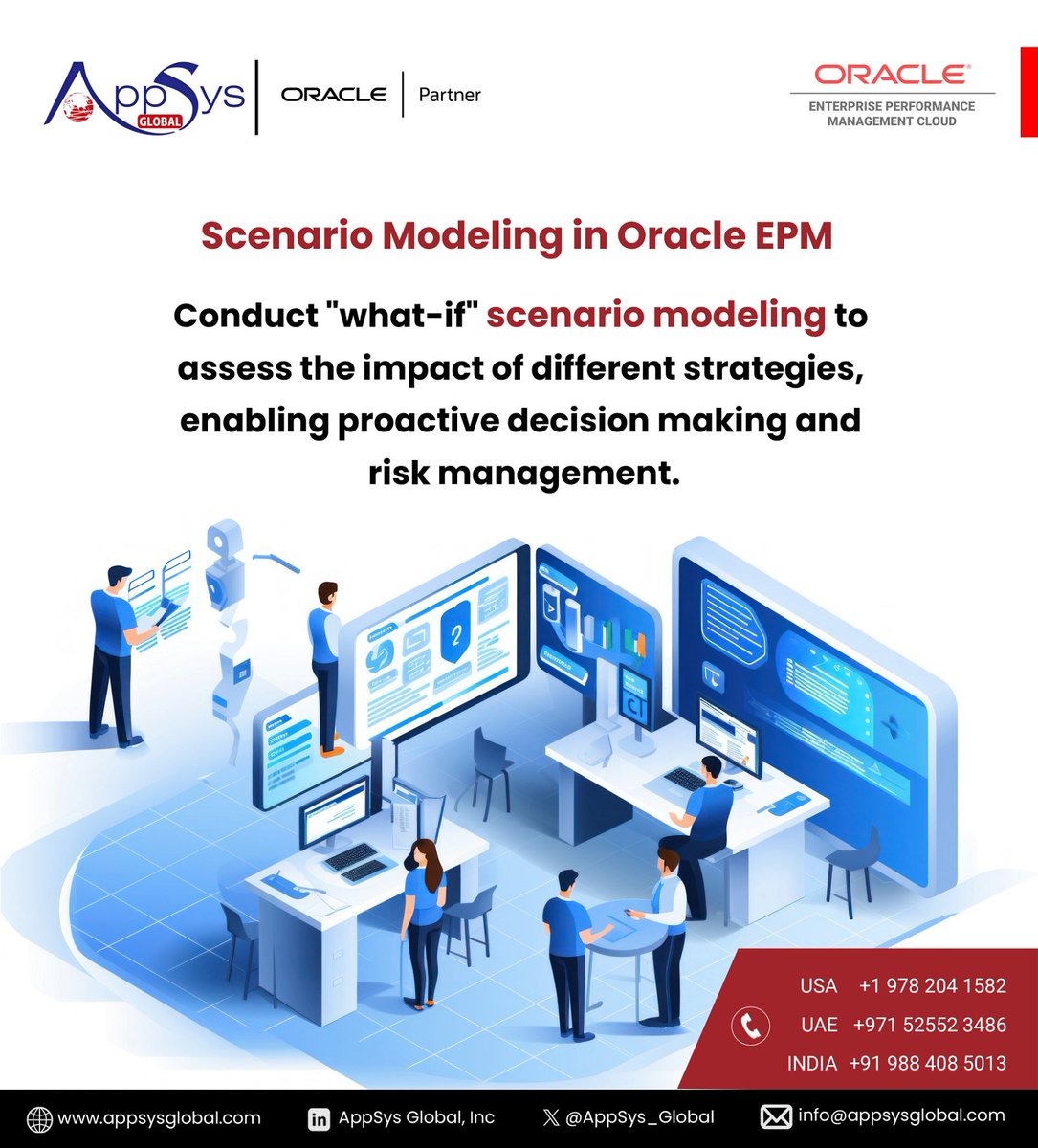 AppSys_Global's tweet image. Dive into the world of Oracle EPM and take your business strategies to the next level. 
#scenariomodeling #growthstrategy #proactivedecisions #appsysglobal #businessstrategy

appsysglobal.com | info@appsysglobal.com