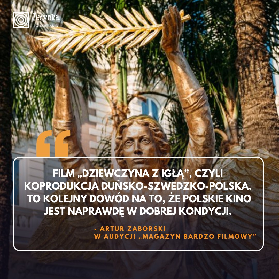 🔸 O Złotą Palmę podczas 77. Festiwalu w Cannes powalczy 19 filmów, a wśród nich najnowszy obraz Magnusa von Horna „Dziewczyna z igłą” 📽️ ➡️ Gościem w #MagazynBardzoFilmowy był Artur Zaborski, dziennikarz filmowy, recenzent i krytyk filmowy. ℹ️ jedynka.polskieradio.pl/artykul/3363260