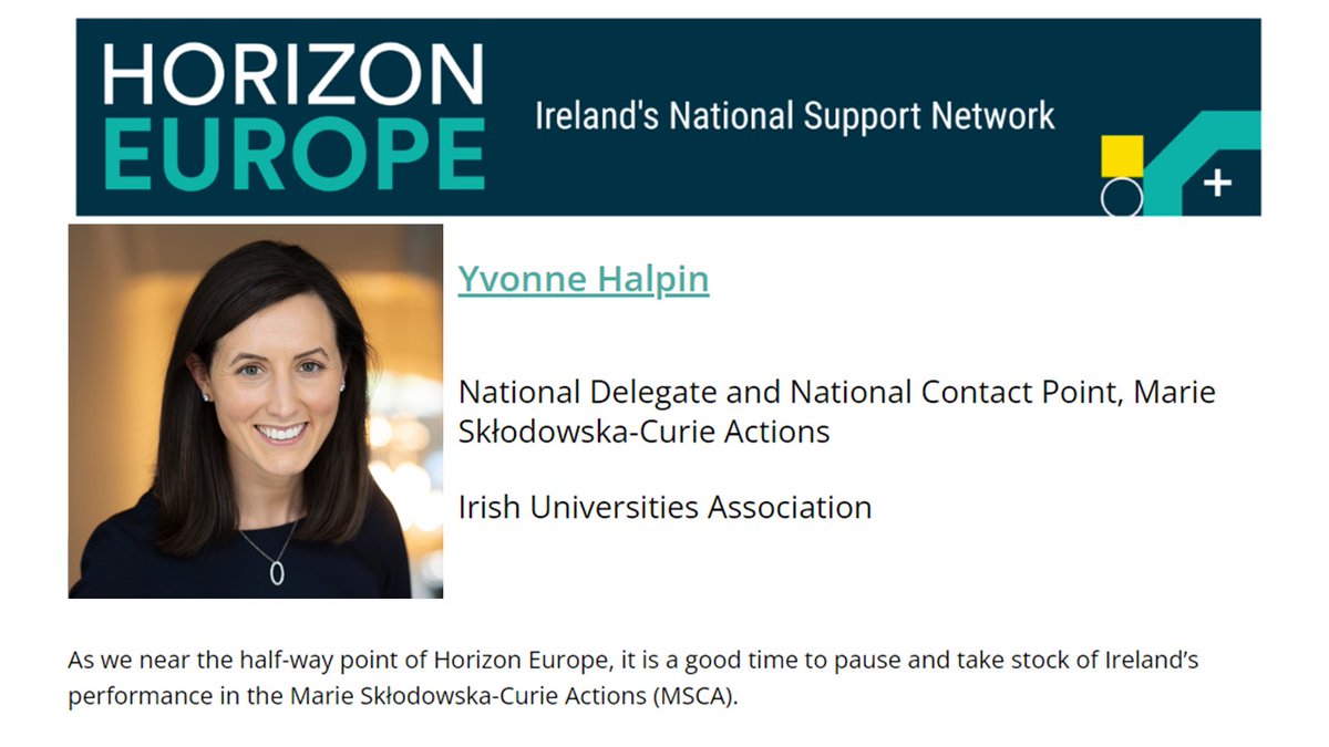 To date in Horizon Europe, organisations in 🇮🇪Ireland have been awarded an impressive €85.6 million through the 🇪🇺 #MSCA helping to strengthen and sustain a vibrant and diverse research talent base in Ireland! Read more 👉 enterprise-ireland66683.ac-page.com/national-suppo… Supported by @Irishresearch