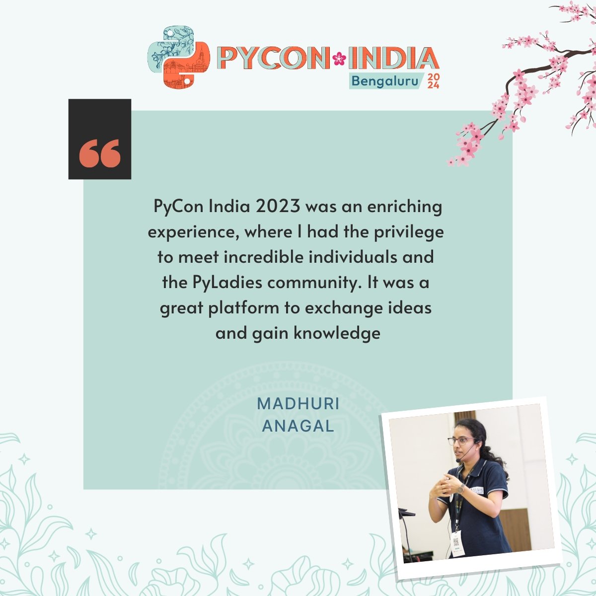 Empowering voices, shaping the future. 🌟

Dive into the experiences of our trailblazing women speakers at 🐍PyCon India 2023. 

#PyConIndia #Testimonials #womenintech