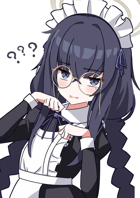 この前描いたばっかで恐縮ですが… #これを見た人はメイドをTLに放流しよう 