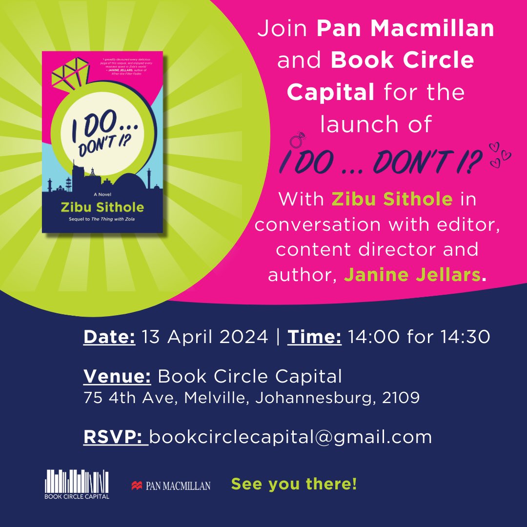 Can’t for tomorrow! Join us - RSVP on emails address below 👇🏾👇🏾👇🏾 @PanMacmillanSA @ilovemelville @JohannesburgIYP