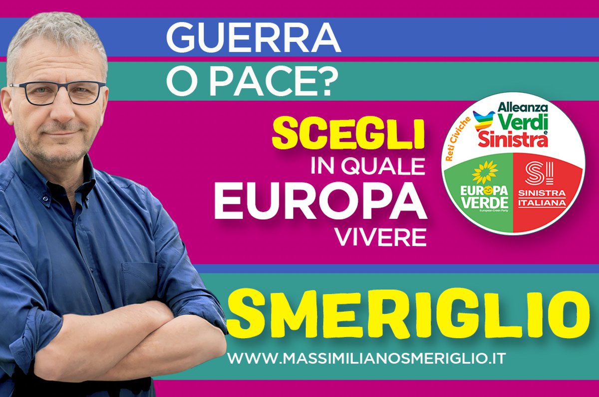 Ci siamo, si parte. L’8 e il #9giugno si vota per il rinnovo del Parlamento Europeo, e io sono in campo con l'Alleanza Verdi e Sinistra. Una sfida storica, contro la peggiore destra di sempre e in alternativa ad una tecnocrazia che non combatte adeguatamente la giustizia…