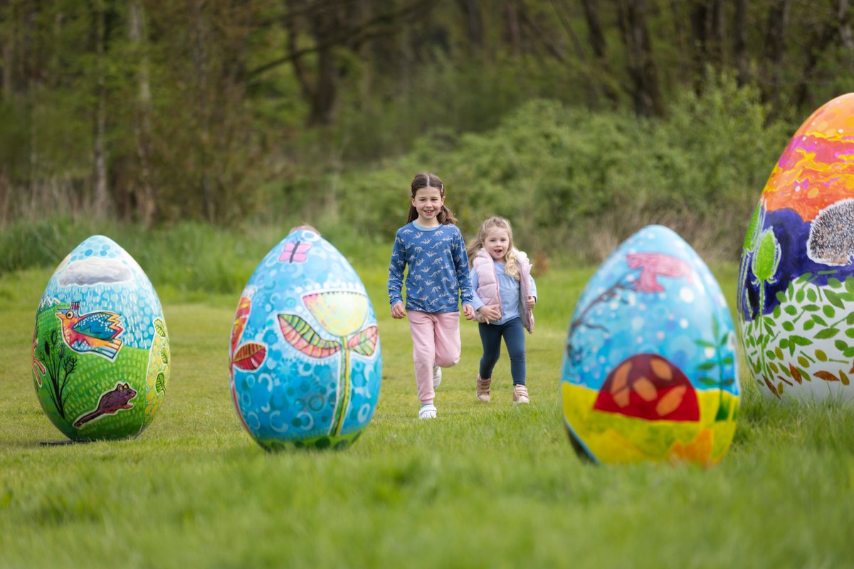 Hop on down to our garden to search for our giant Easter eggs! Bask in the beauty of spring & follow the hunt around the garden to find eggs that have been hand painted by artists Cath Ford and Alastair price based on designs by local school children 🥚 rhs.org.uk/gardens/bridge…