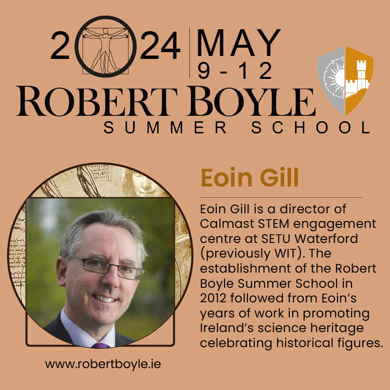 RobertBoyleFRS's tweet photo. Eoin Gill - Festival director @CalmastWIT @SETUIreland, will speak at the #RBSS24 about Visual Communication and Science.
#sciencecommunication #STEMeducation #scienceandart
Booking and programme at https://t.co/Y7Gva02QyP
@LismoreHC @WaterfordCounci https://t.co/8d3sqcLLcJ