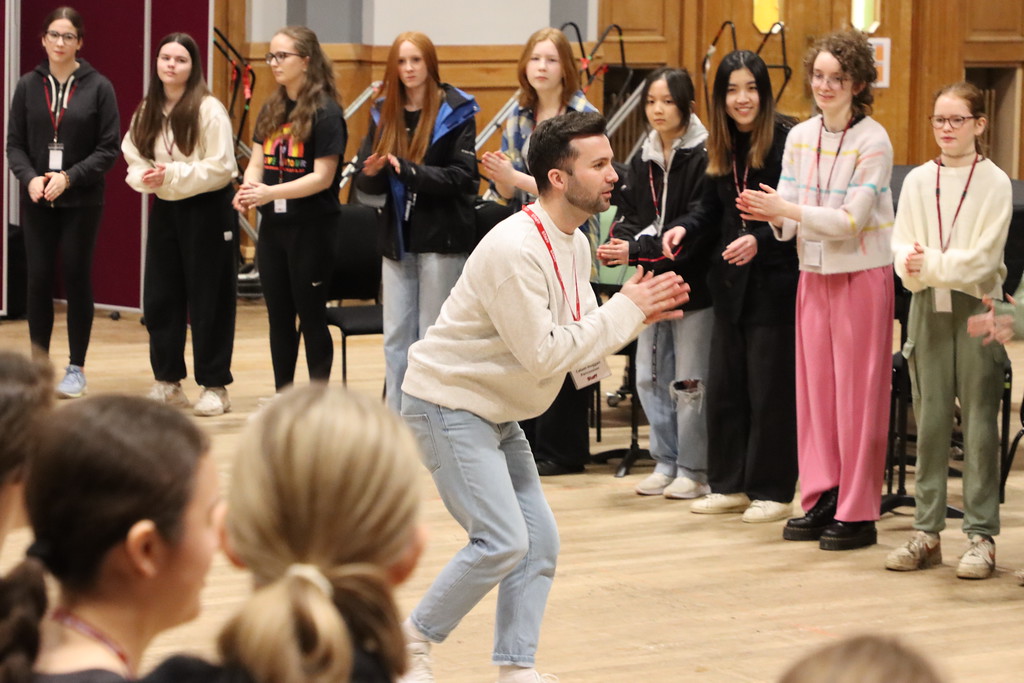 EdinburghYO's tweet photo. On Friday morning we had an inspirational musical workshop with @lucy_drever &amp; @CalumHuggan that really tested our percussion and composing skills. We can't wait to see everything come together on Sunday! Thank you Lucy and Calum for such a fun and stimulating session. #Inspired https://t.co/7brXAxThYZ