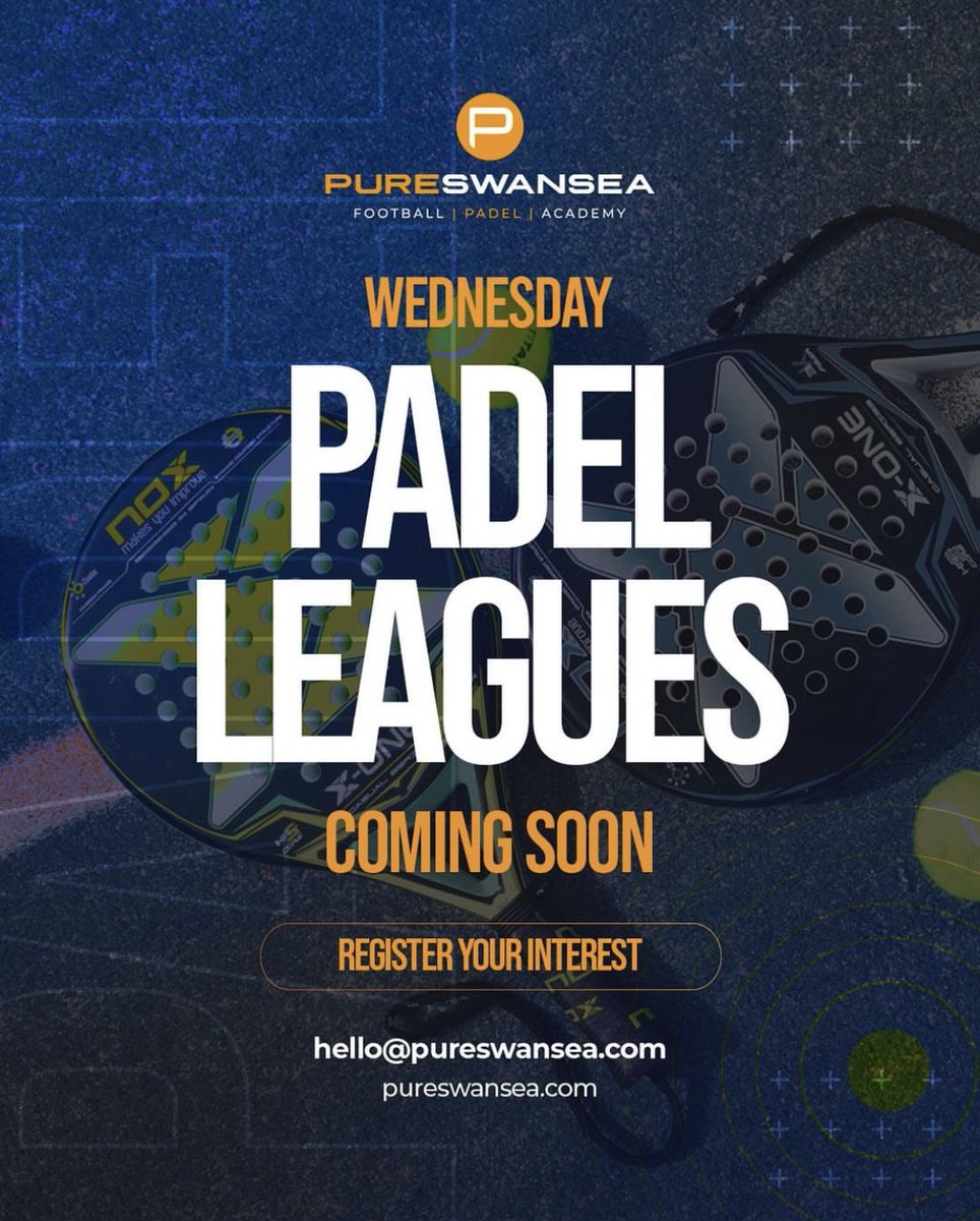 Have you heard of Padel?  Its Europe’s fastest growing sport and our wonderful partners at Pure Swansea have opened courts at their site in Clase.    Visit the website to find out about the game, book courts, hire rackets and discover special offers.    pureswansea.com/padel