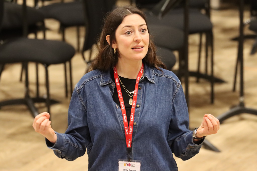 EdinburghYO's tweet photo. On Friday morning we had an inspirational musical workshop with @lucy_drever &amp; @CalumHuggan that really tested our percussion and composing skills. We can't wait to see everything come together on Sunday! Thank you Lucy and Calum for such a fun and stimulating session. #Inspired https://t.co/7brXAxThYZ
