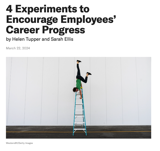4 Experiments to Encourage Employees’ Career Progress ow.ly/7s4y50R8Ymk

#Learning #Culture #EmployeeExperience