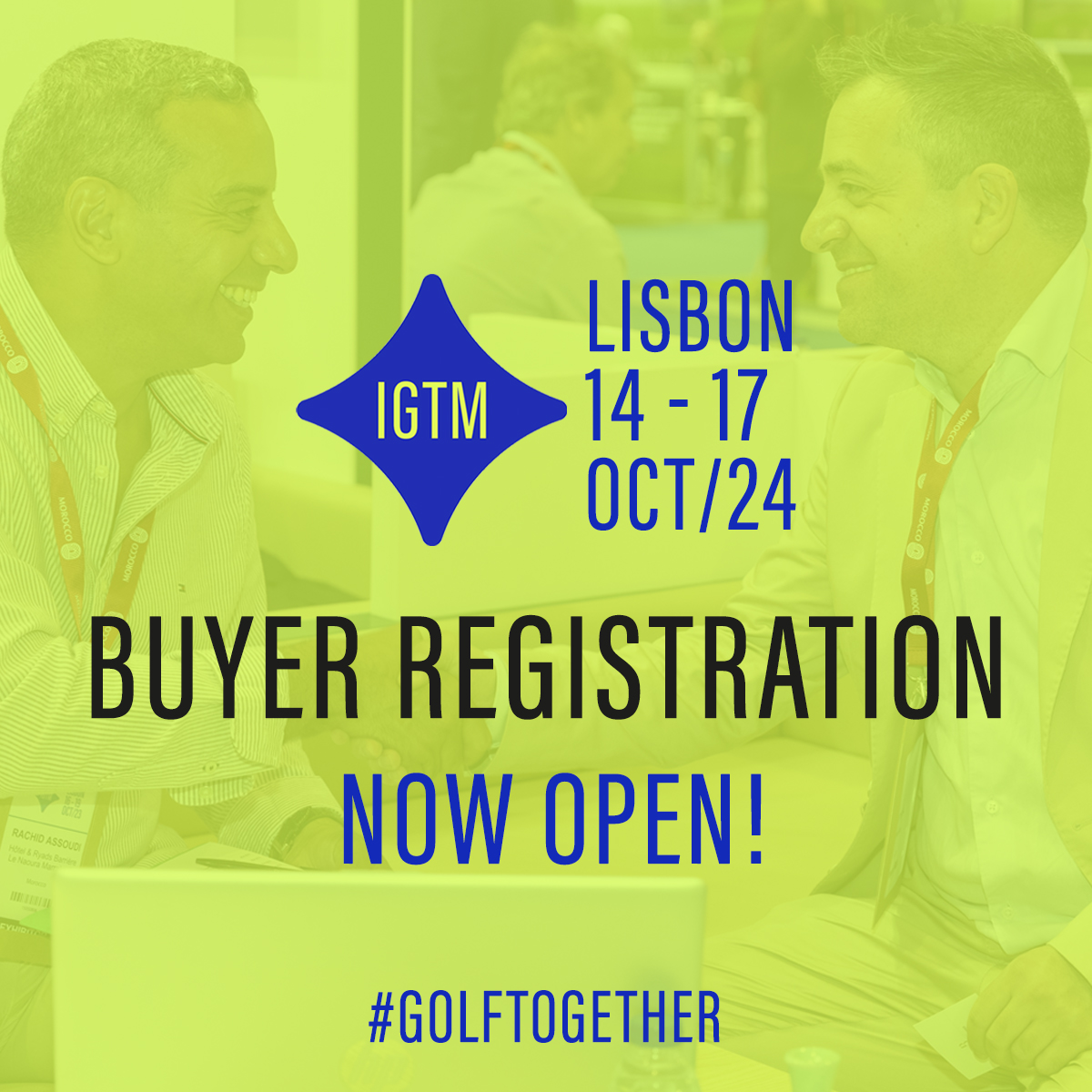 Buyer registration now open! 📝 We have already had 50+ buyers register for this year's IGTM in Lisbon. Email invitations have been sent out, but if you don’t have the email or want to enquire, please follow the link below 👇 igtmarket.com/en-gb/forms/re…