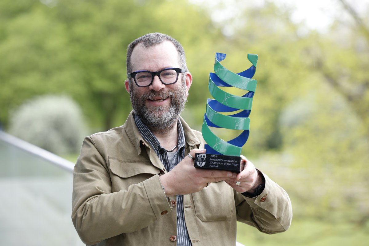 Congratulations to Prof. Nick Holden, on winning Innovation Champion of the Year Award, @NovaUCD's 2024 Innovation Awards. @UCDBioFoodEng .