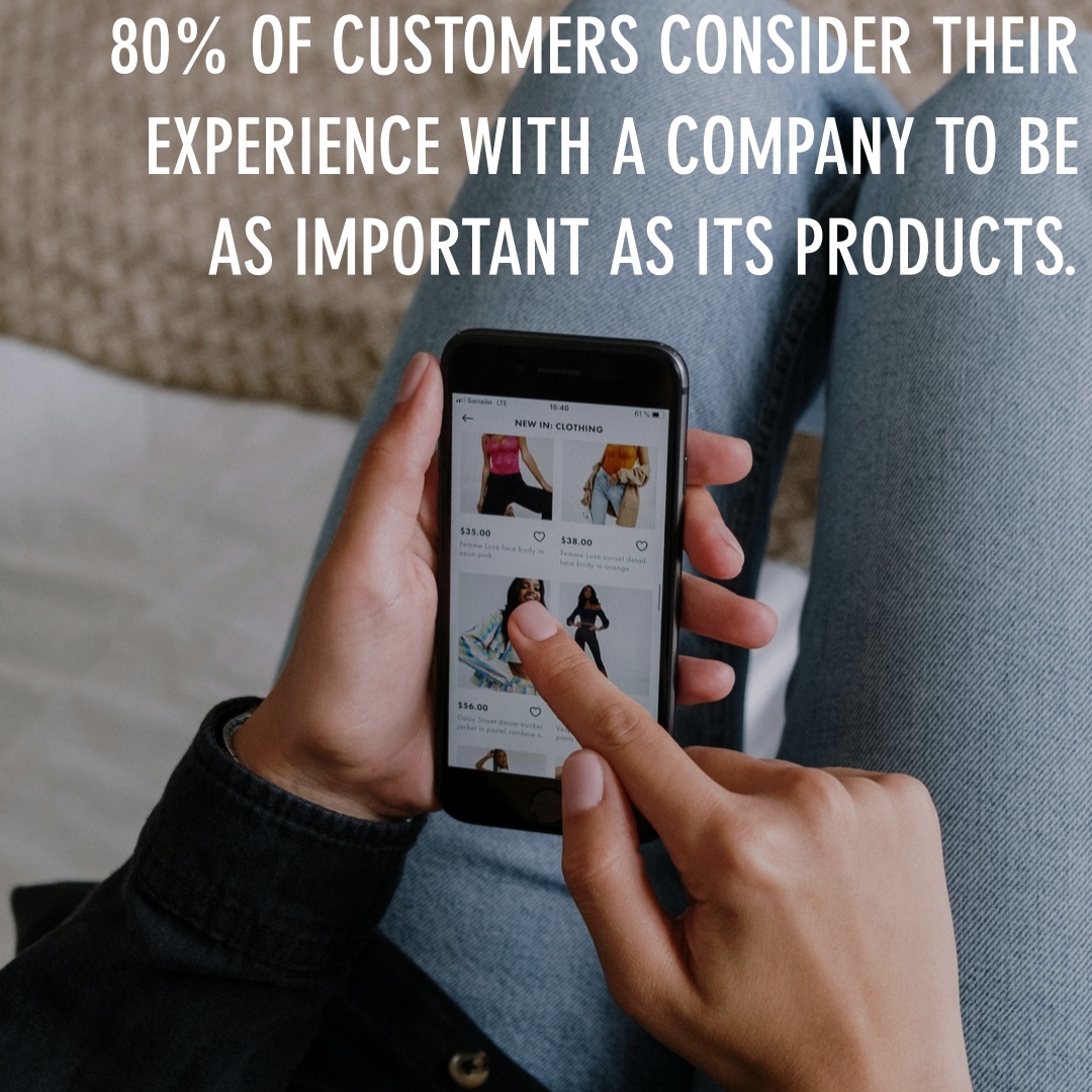 80% of customers consider their experience with a company to be as important as its products.

#customer #experience #customerexperience #customerservice #customerjourney #satisfaction #growth #consultant #listen #observe #act