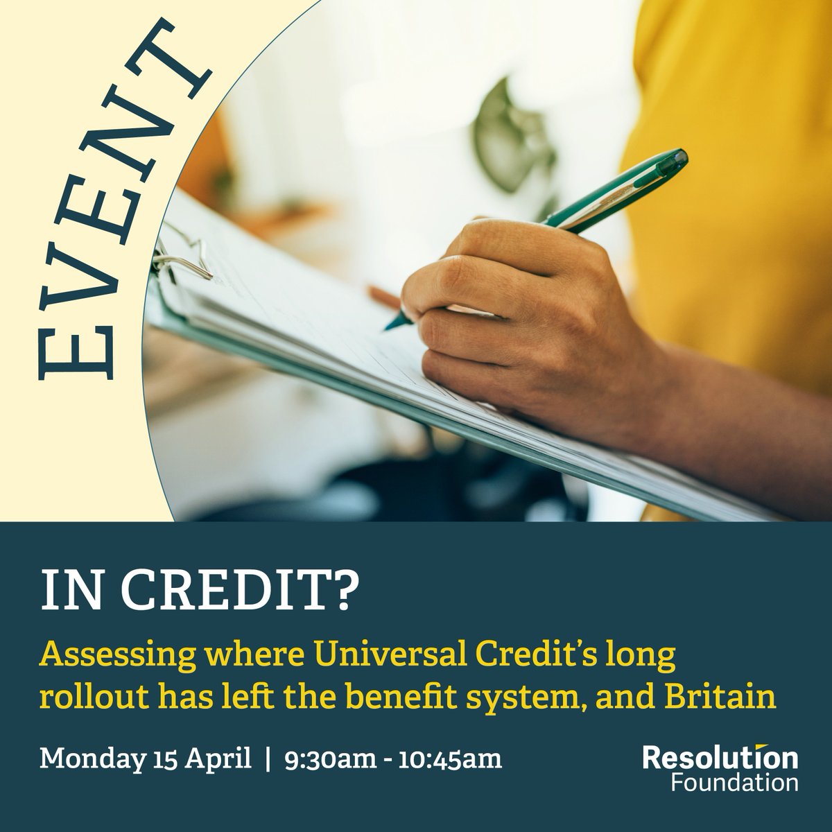 Where has Universal Credit’s long rollout left the benefit system, and Britain? Join @NeilCouling, @KayleyHignell, @Alex__Clegg, and @TorstenBell on Monday to discuss what comes next for our social security system. Book now 👉 resolutionfoundation.org/events/in-cred…