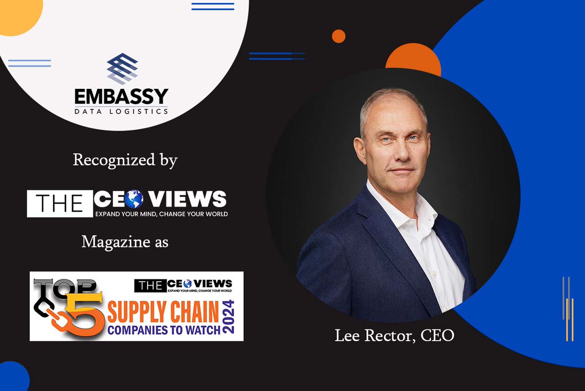We are delighted to announce that Embassy Data Logistics has been chosen as the 2024 Supply Chain Companies to Watch winner. Lee Rector, CEO

Read More:theceoviews.com/embassy-data-l…
#supplychain #warehousesolutions #inventorymanagement #warehousekommand #3PL
