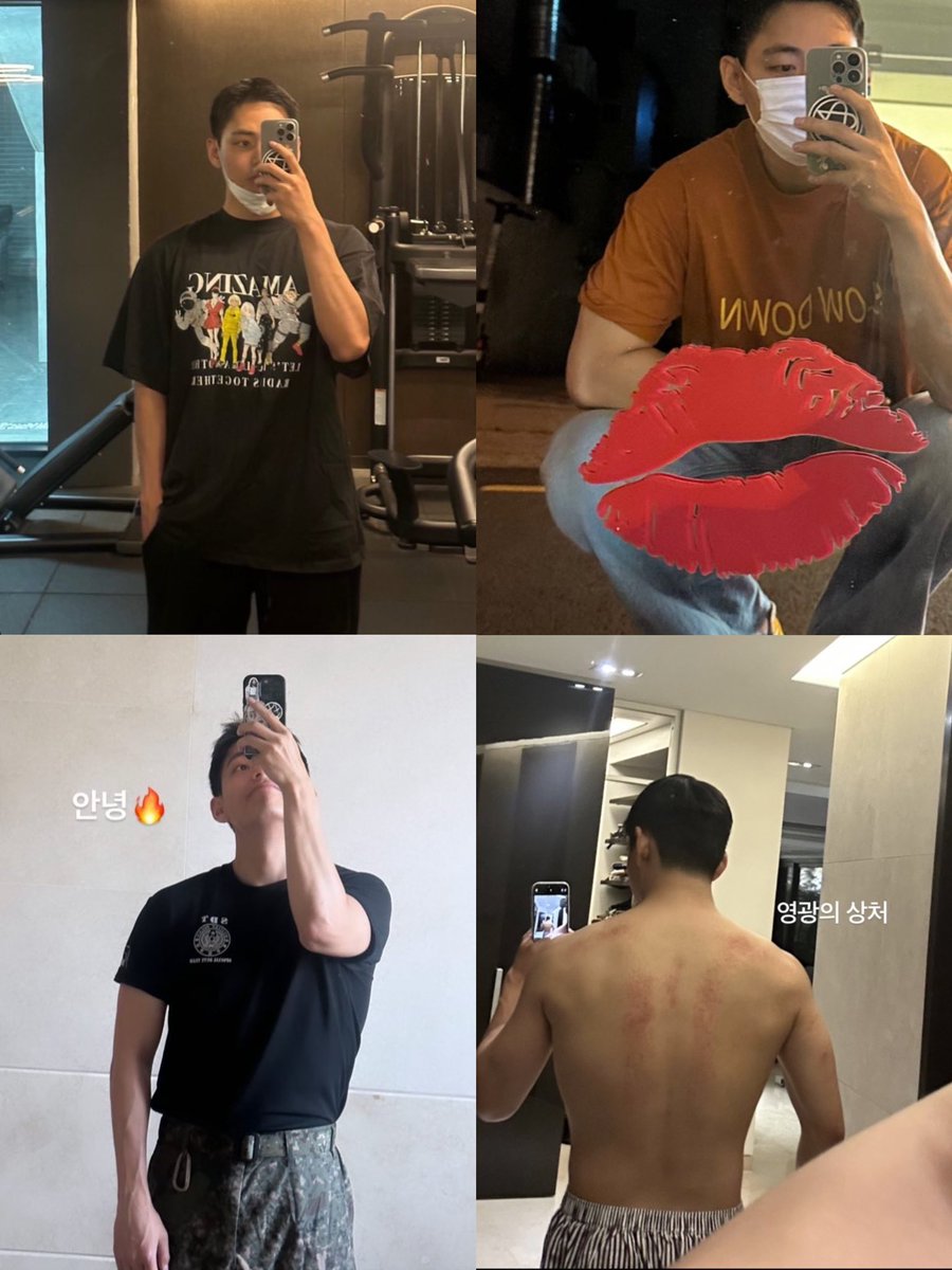 <a href="/btsinthemoment/">윤서⁷</a> Kim Taehyung on weverse and ig story!!! OMG OMG look at him!! so fine 😭