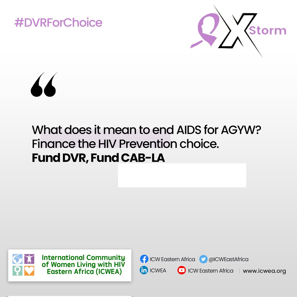 What does it mean to end AIDS for AGYW? Finance the HIV Prevention choice. Fund DVR, Fund CAB-LA. Cc: @Aidsfonds @ICWEastAfrica @UNAIDS @GlobalFund @PEPFAR @Jnkengasong @aidscommission @HIVpxresearch @unwomenuganda #DVRForChoice #PreventionByChoice #ChoiceManifesto