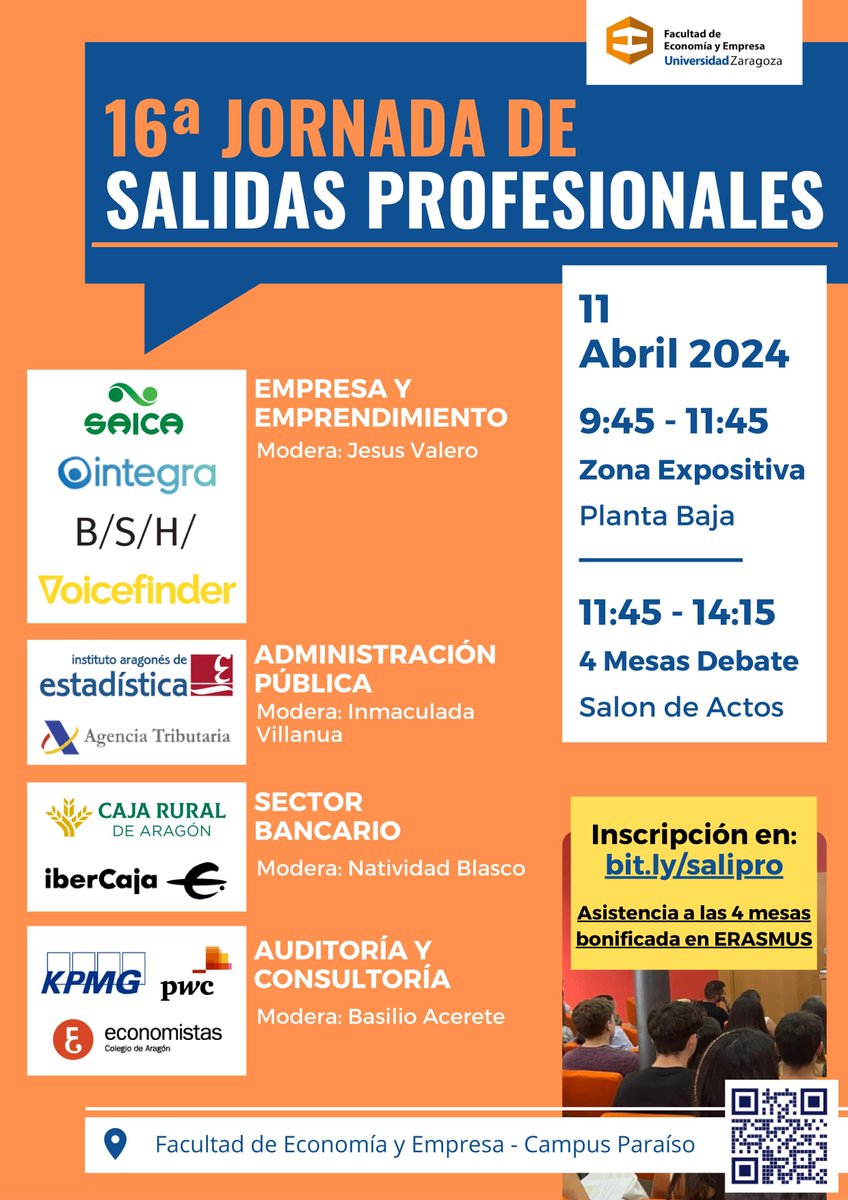 IAEST's tweet photo. #Colaborando con la #Universidad
Ayer el #IAEST participó en la 16ª JORNADA DE SALIDAS PROFESIONALES organizada por @fecem_unizar con objeto de explicar la salida profesional dentro de la #EstadísticaPública a los alumnos y alumnas de la Facultad.
🔗 https://t.co/WP1BHFh8H1 https://t.co/kJDDC4Lqgv