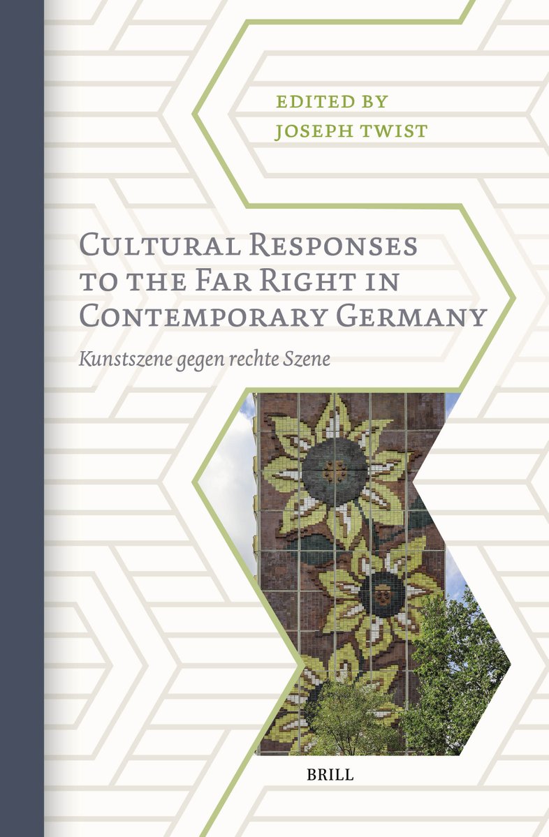 My forthcoming edited volume on cultural responses to the far right in contemporary Germany now has a webpage and a cover! Looking forward to it being out in the world soon: brill.com/display/title/…