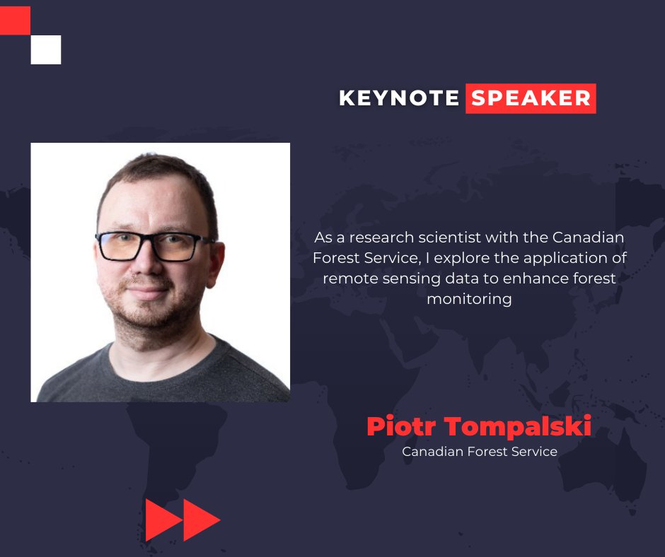 EnviLink conference (@envi_link) on Twitter photo We are delighted to introduce our next Keynote Speaker, <a href="/PiotrTompalski/">Piotr Tompalski</a> from the Canadian Forest Service!
Our speaker will present a lecture on "The Role of Remote Sensing in Advancing Canada's Forest Management and Monitoring"
#RemoteSensing #Forest #Keynote #EnviLink We are delighted to introduce our next Keynote Speaker, <a href="/PiotrTompalski/">Piotr Tompalski</a> from the Canadian Forest Service!
Our speaker will present a lecture on "The Role of Remote Sensing in Advancing Canada's Forest Management and Monitoring"
#RemoteSensing #Forest #Keynote #EnviLink