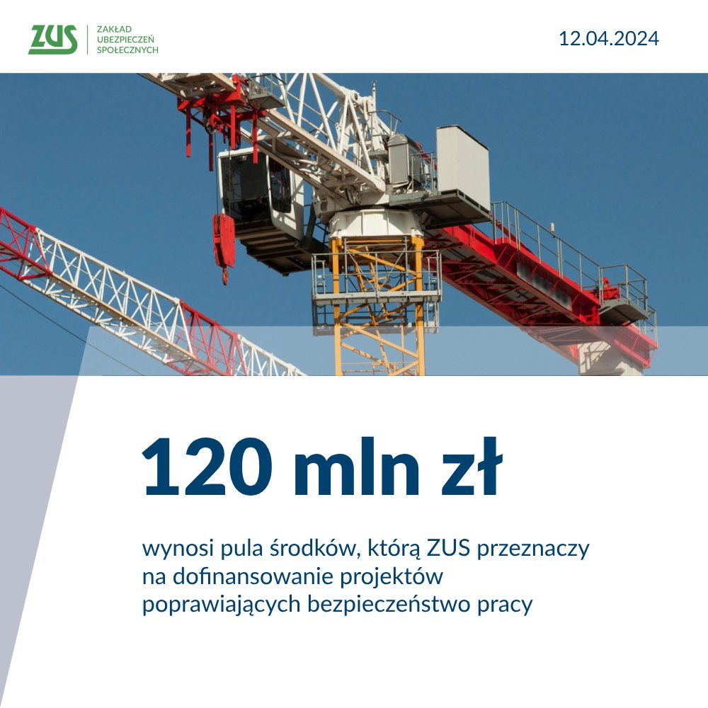 📧 Do #ZUS wpłynęło ponad 5⃣ tys. wniosków w konkursie dla płatników składek na #dofinansowanie projektów, które poprawiają #bezpieczeństwo #praca i zmniejszają oddziaływanie szkodliwych czynników. 💸 Każdy #płatnik #składki może uzyskać wsparcie do 8⃣0⃣ proc. wartości…