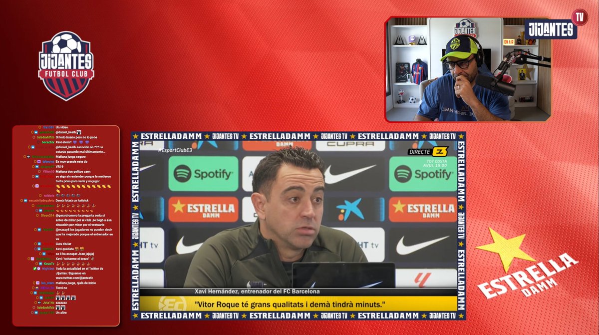 📺 DIRECTO @JijantesFC 🗣 Xavi: 'Ahora las suposiciones de la prensa son positivas, antes eran todas negativas. Esto es lo que ha cambiado' ❗ 'La decisión no va a cambiar' 👉 twitch.tv/gerardromero