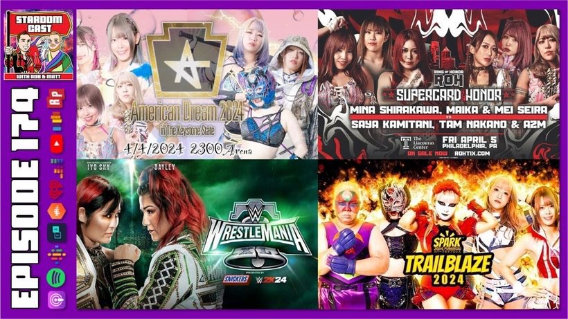 🚨NEW EPISODE ALERT🚨 It’s time for our 3 hour review of our wild #joshimania week, including #STARDOM #watchROH #WrestleMania and @SparkJoshiPuro and a whole host of meet and greets! Subscribe: linktr.ee/TheStardomCast  Patreon: patreon.com/thestardomcast
