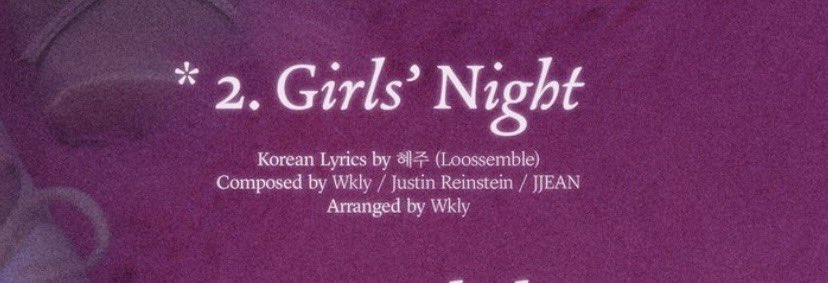 hyeju credited for girls night !!