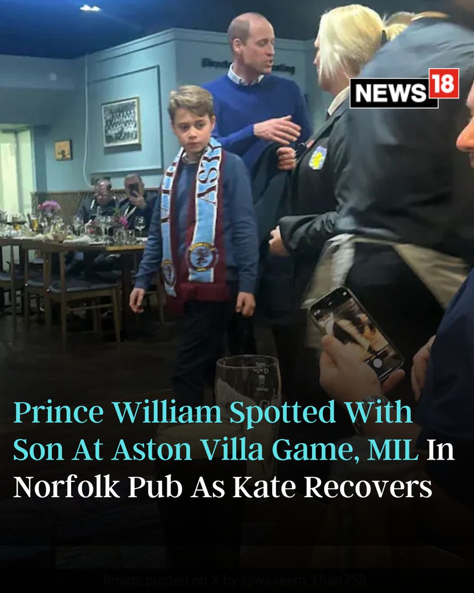 Prince William and Prince George watched the Aston Villa game and the UK royal was allegedly spotted in Norfolk pub with mother-in-law Carole Middleton as wife Kate Middleton recovers from cancer

#PrinceWilliam #KateMiddelton #BritishRoyals #UK #RoyalFamily #ViralNews #Trending