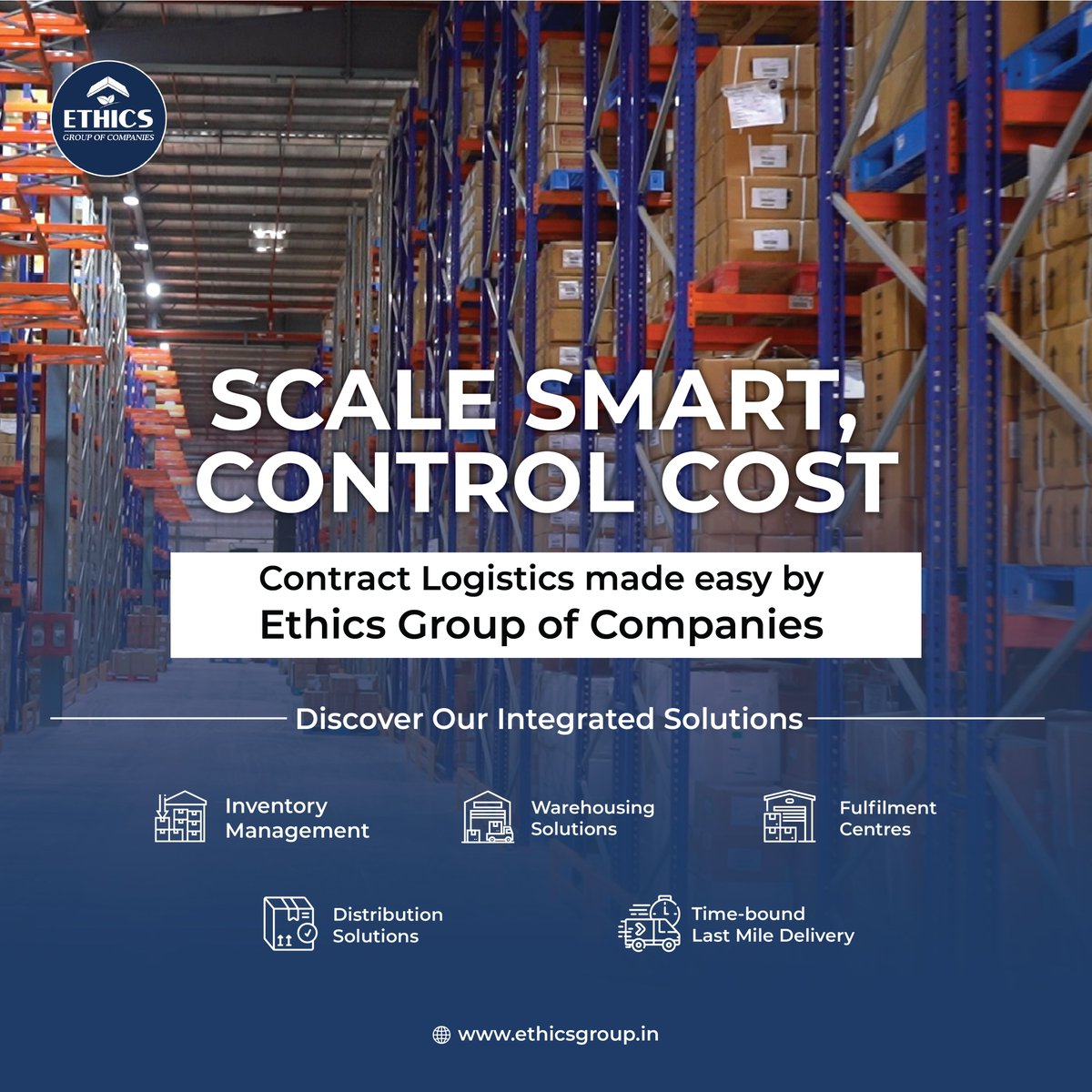 Ethics Group of Companies: Provides comprehensive contract logistics solutions powered by cutting-edge technology.
.
For more details:
🌐: ethicsgroup.in
.
#ethicsgroup #warehousemanagement #warehousesolutions #supplychainservices #lastmilelogistics #contractlogistics