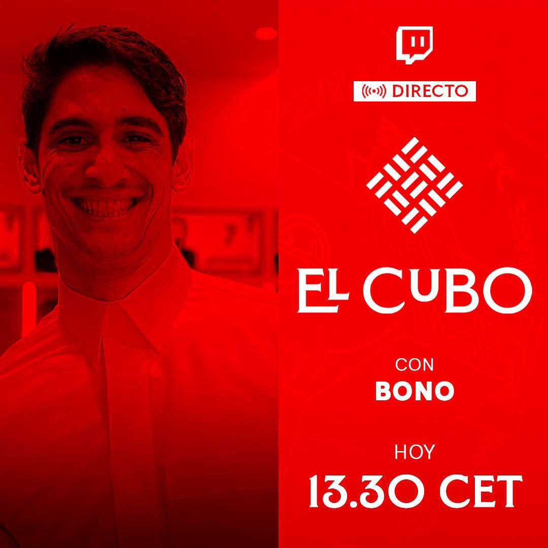 📡 No te pierdas a partir de las 13:30h un nuevo programa de #ElCubo 👇🏻 🇲🇦 Hoy hablaremos con Yassine Bono. ➡️ twitch.tv/sevillafc