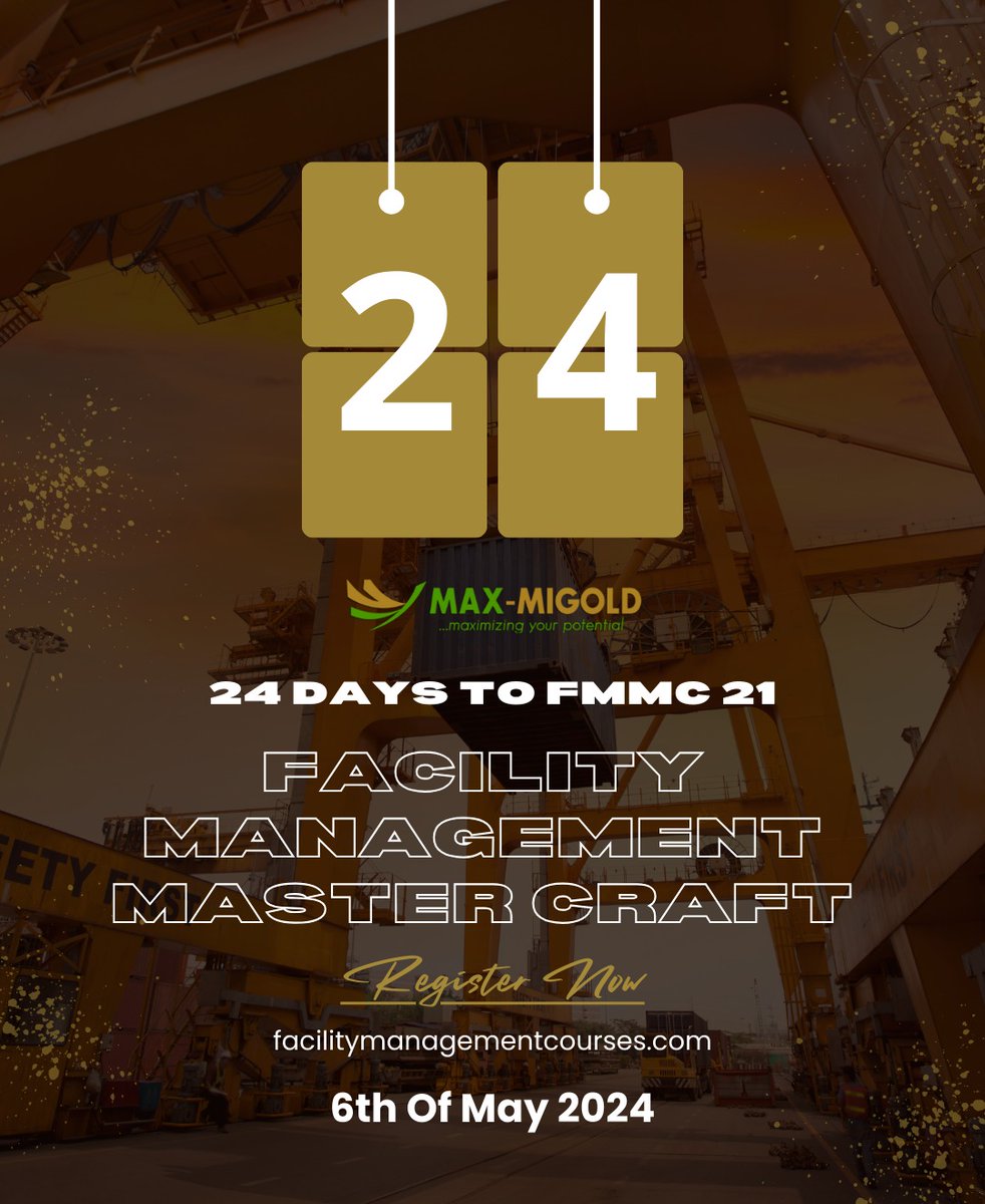 Get ready for the upcoming FMMC! Let's come together to shape the future of facility management. Join us for an inspiring and game-changing event. Don't miss out on this opportunity to learn and grow! Register-facilitymanagementcourses.com #FMMC #FacilityManagement #ThoughtLeaders