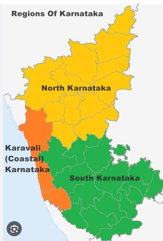 @Roh2089265 @hey The yellow region is north Karnataka, people of coastal regions don't identity with north Karnataka region.