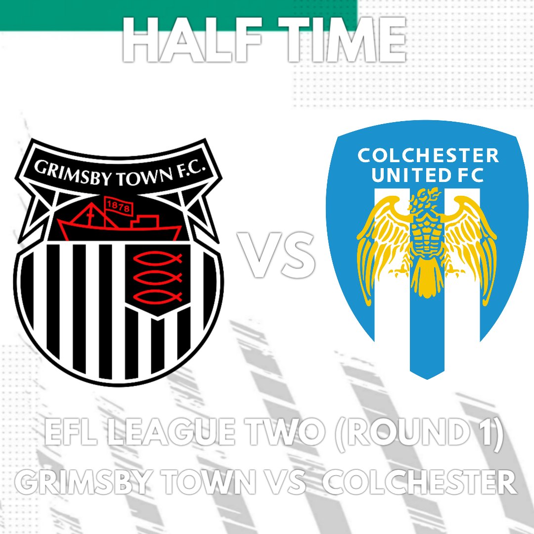 (HALF TIME) AT TOWN PARK

(2-2)

#FIFA21 #GRIMSBYTOWNVSCOLCHESTER