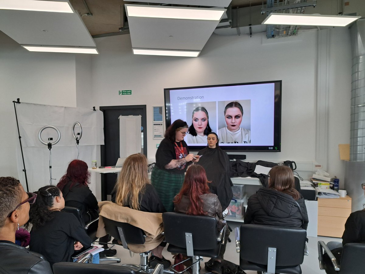 Our collaborations are not slowing down @UONHMPSS! This week we were honoured to play host to one of the youth groups of @thecorecorby where our students led a theatrical make-up session! #UON