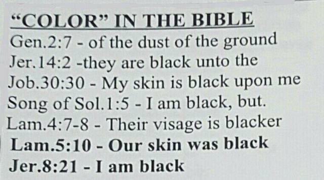 Yt people 😡“ His color don’t matter” Scriptures: 👊🏽